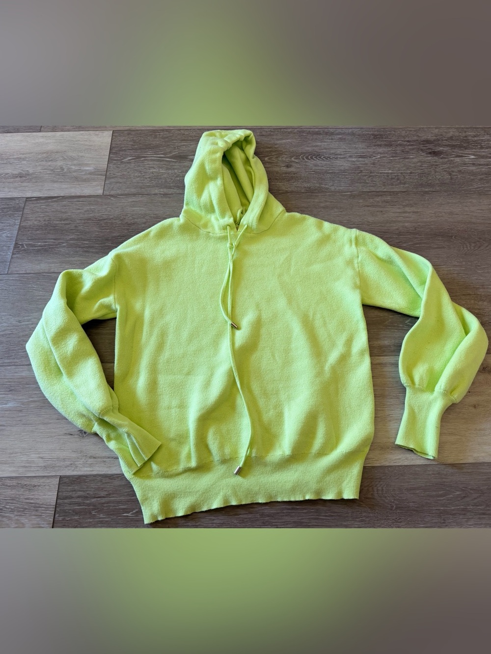 Philosophy Women's Green Hooded Sweater - Small